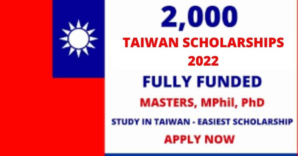 Fully Funded Scholarships in Taiwan for International Students