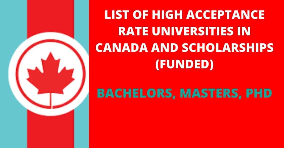 Acceptance Rate in Canadian Universities for International Students