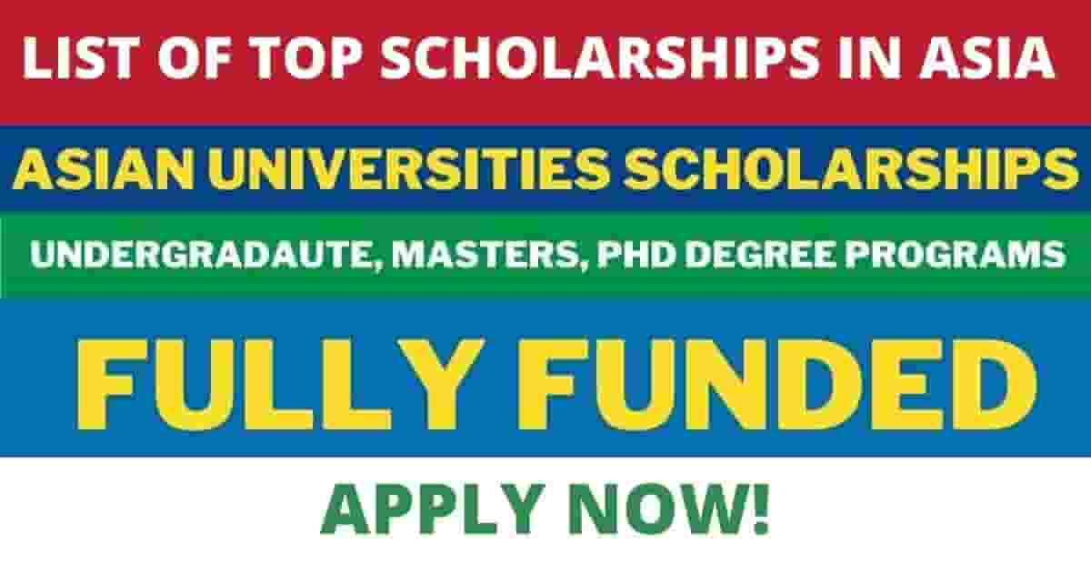 List of Scholarships in Asia for African Students