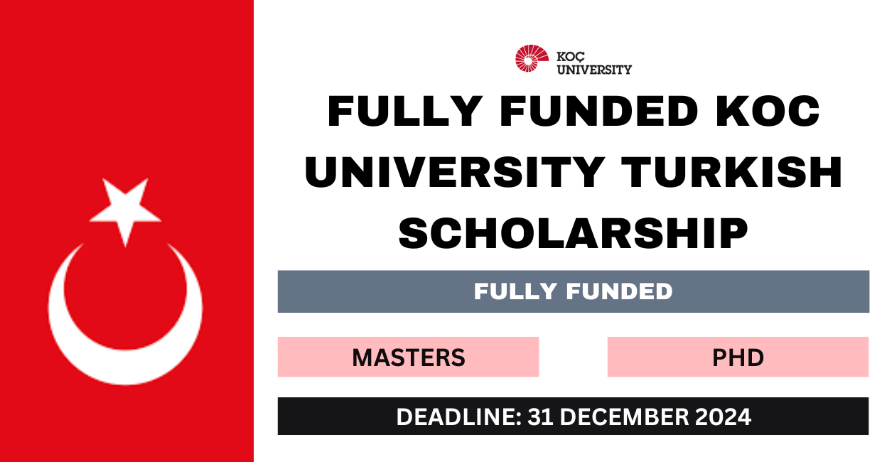 Fully Funded Koc University Turkish Scholarship 2024-25
